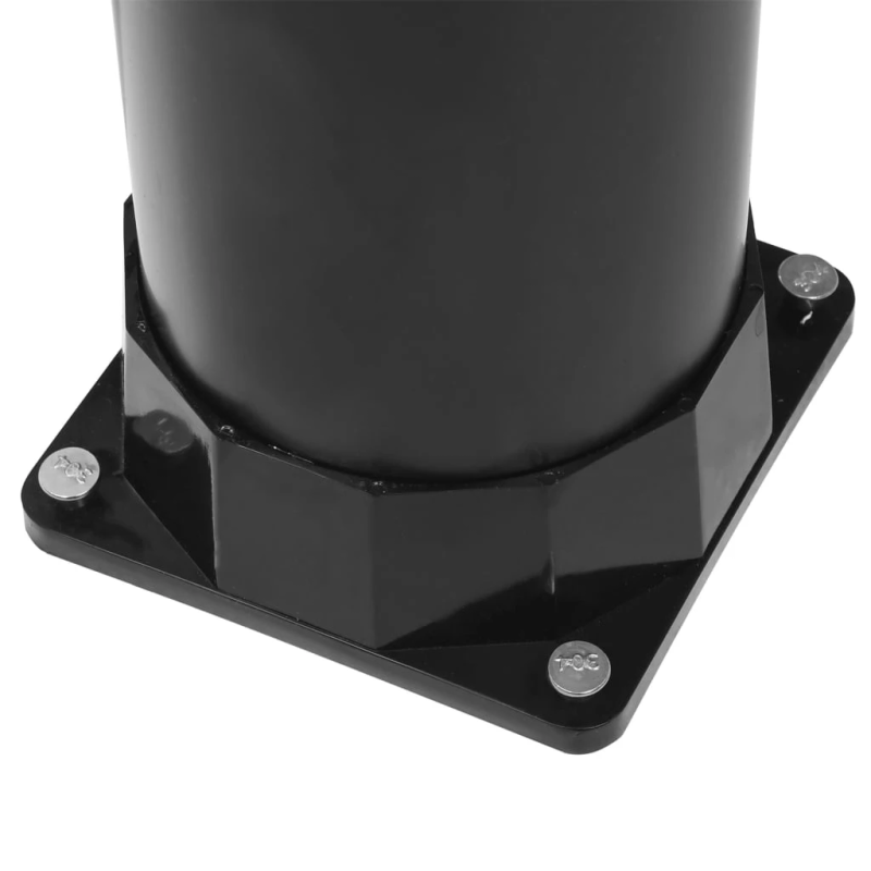 vidaXL solārā dārza duša, melna, 215 cm, 8 L