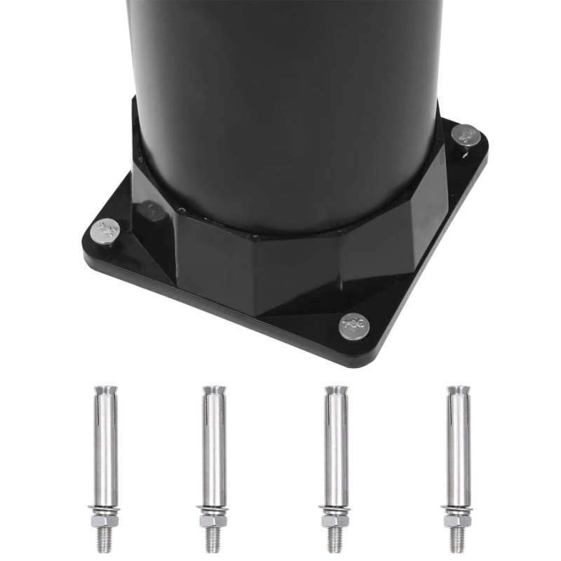 vidaXL solārā dārza duša, melna, 215 cm, 8 L