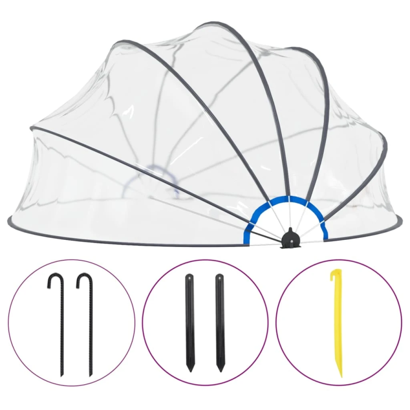 vidaXL baseina kupols, 440x220 cm