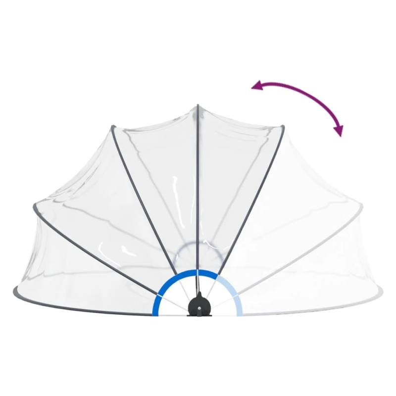 vidaXL baseina kupols, 440x220 cm