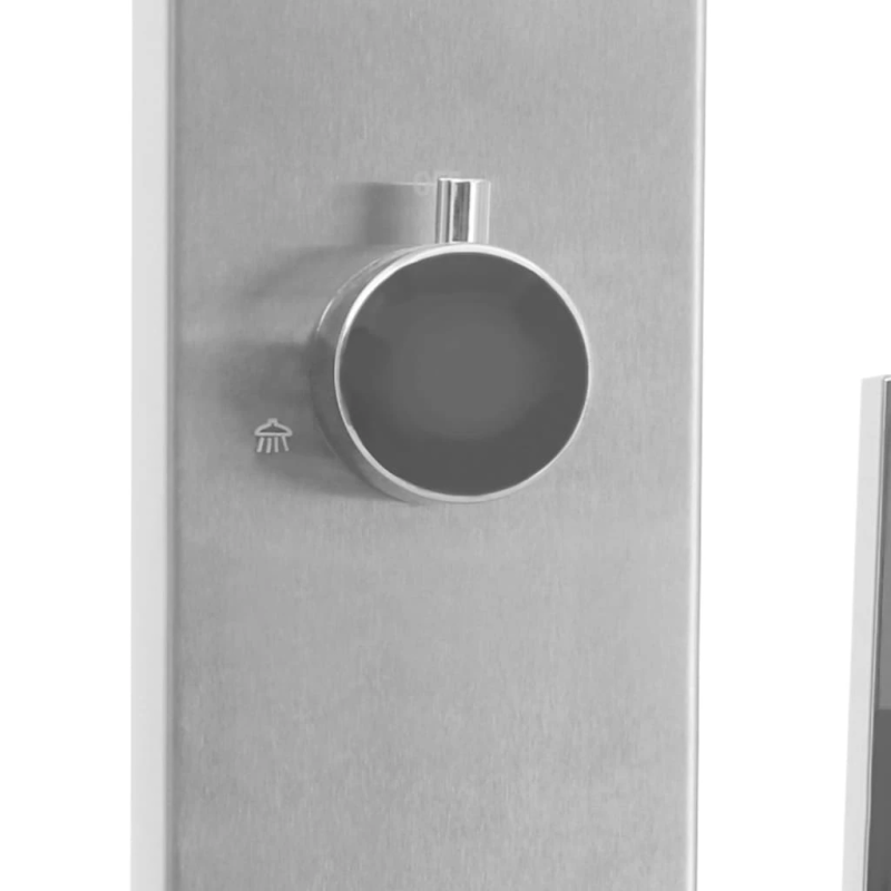 vidaXL āra duša ar pamatni, WPC, nerūsējošs tērauds