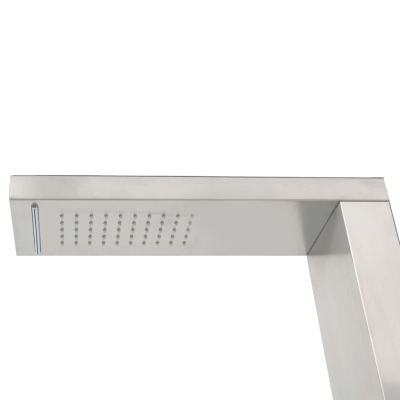 vidaXL āra duša ar pamatni, WPC, nerūsējošs tērauds