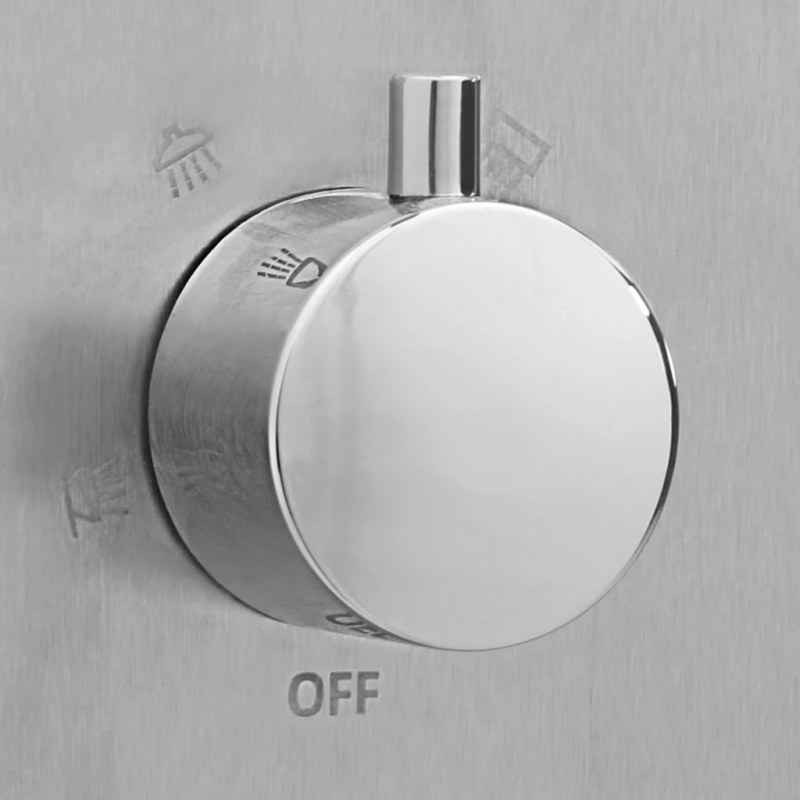 vidaXL āra duša ar pamatni, WPC, nerūsējošs tērauds