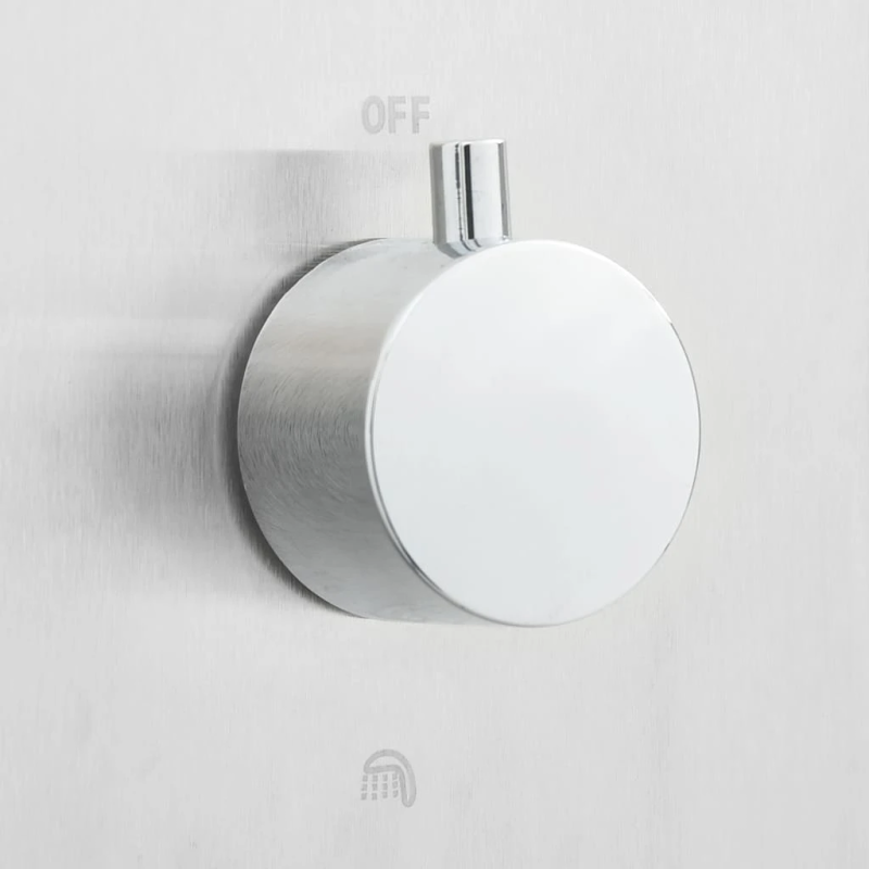 vidaXL āra duša ar pamatni, WPC, nerūsējošs tērauds