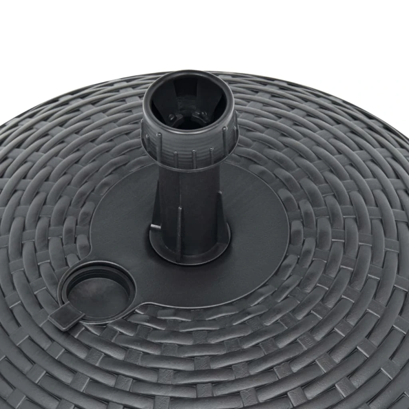 vidaXL saulessarga pamatne, pelēka, 20 L, plastmasas rotangpalma