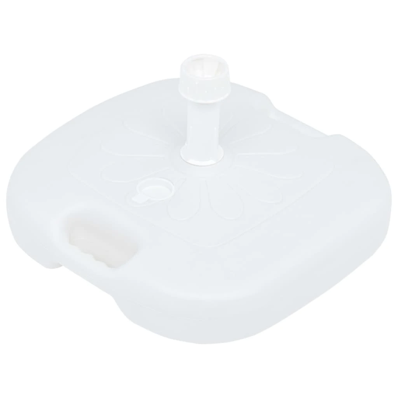 vidaXL saulessarga pamatne, balta, 16 L, pildāma ar smiltīm vai ūdeni