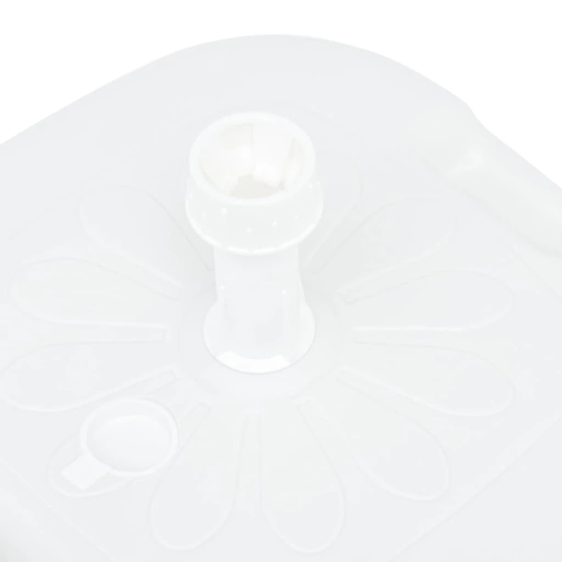 vidaXL saulessarga pamatne, balta, 16 L, pildāma ar smiltīm vai ūdeni