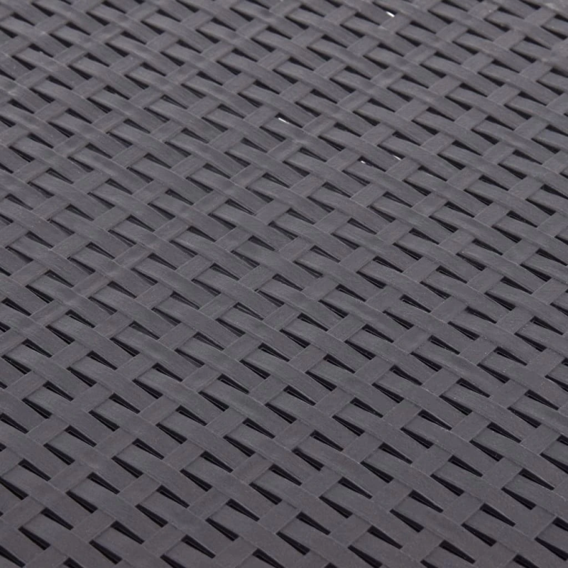 vidaXL galdiņš, 54x54x36,5 cm, pelēkbrūna plastmasa