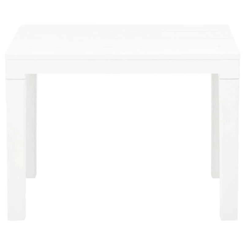 vidaXL dārza soli, 2 gab., balta plastmasa