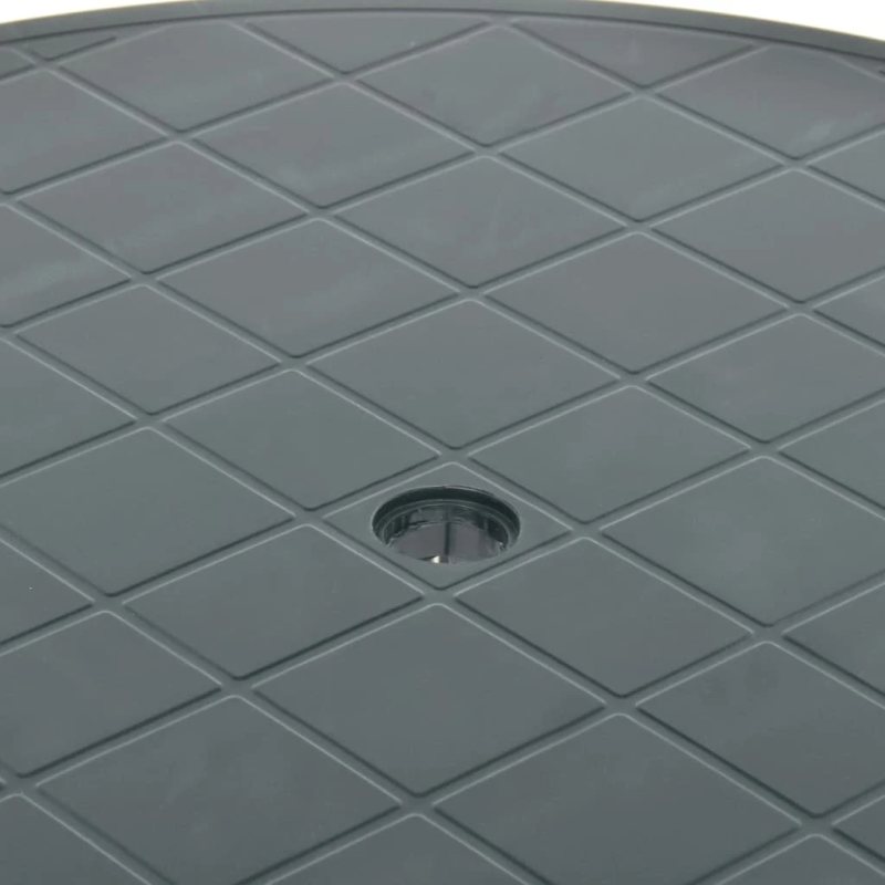 vidaXL dārza galds, zaļš, 89 cm, plastmasa