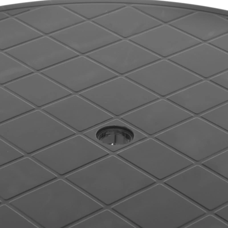 vidaXL dārza galds, antracītpelēks, 89 cm, plastmasa