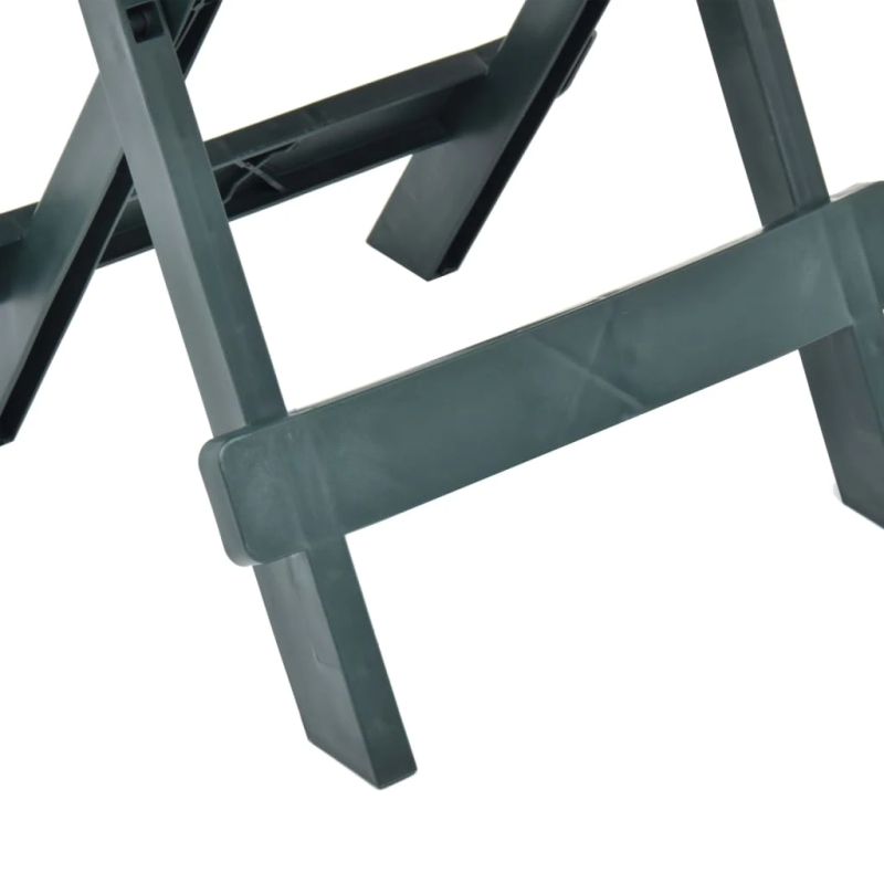 vidaXL saliekams dārza galds, zaļš, 45x43x50 cm, plastmasa