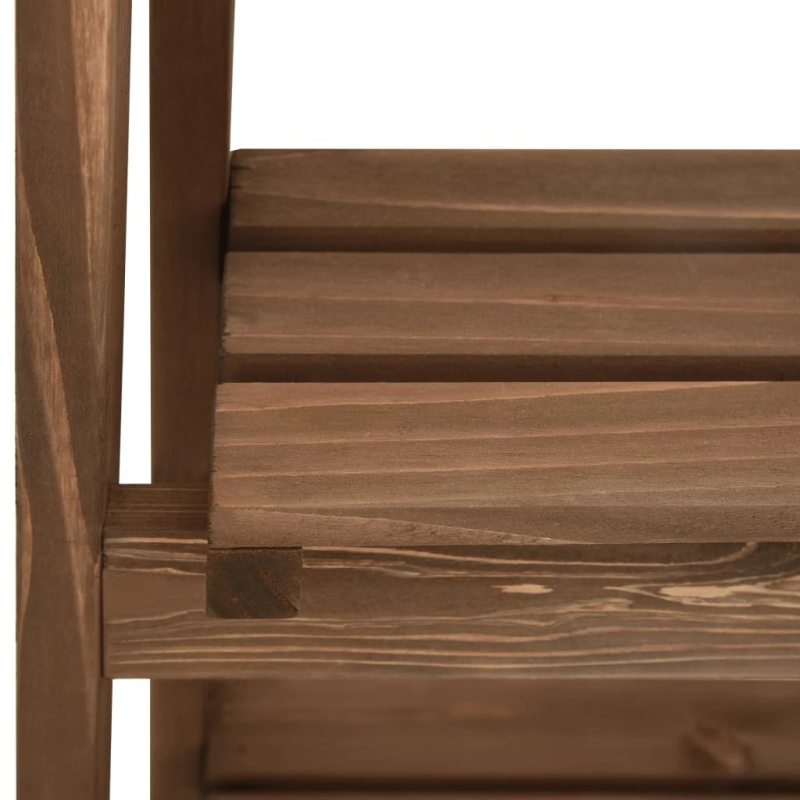 vidaXL 3-līmeņu augu statīvs ar tāfeli, 40x30x90 cm, egles masīvkoks