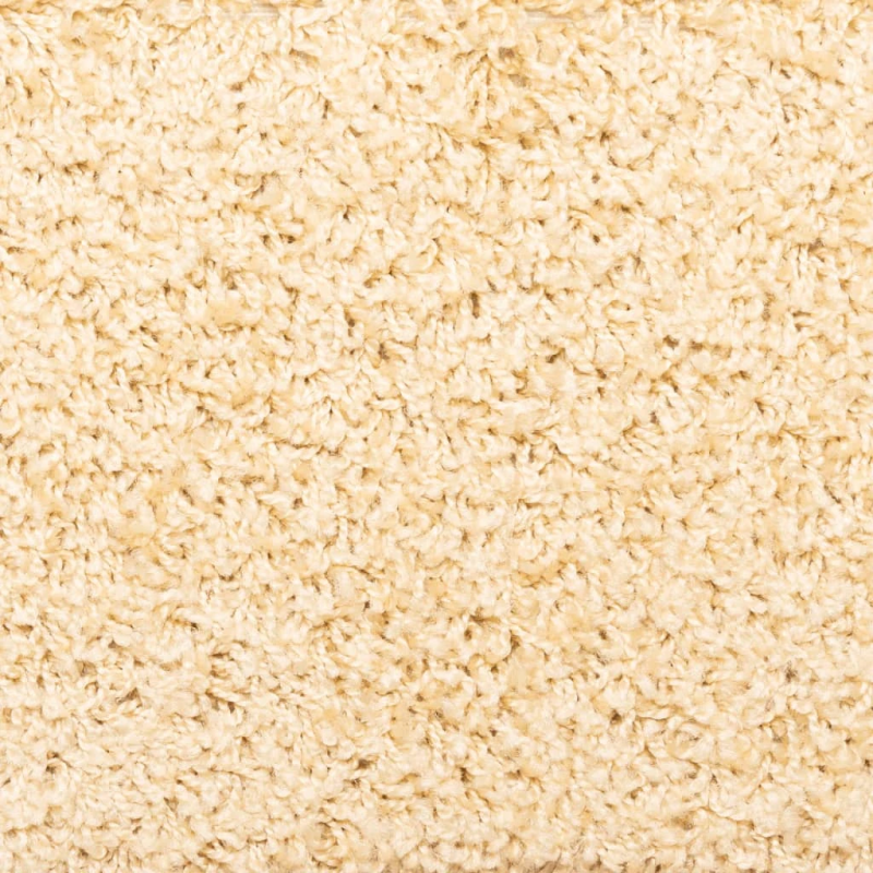 vidaXL kāpņu paklājiņi, 15 gab., 65x21x4 cm, krēmkrāsas, taisnstūrveida mala