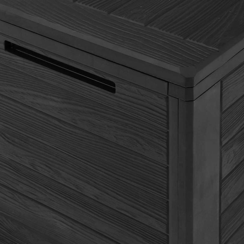 vidaXL dārza uzglabāšanas kaste, antracītpelēka, 116x44x55 cm