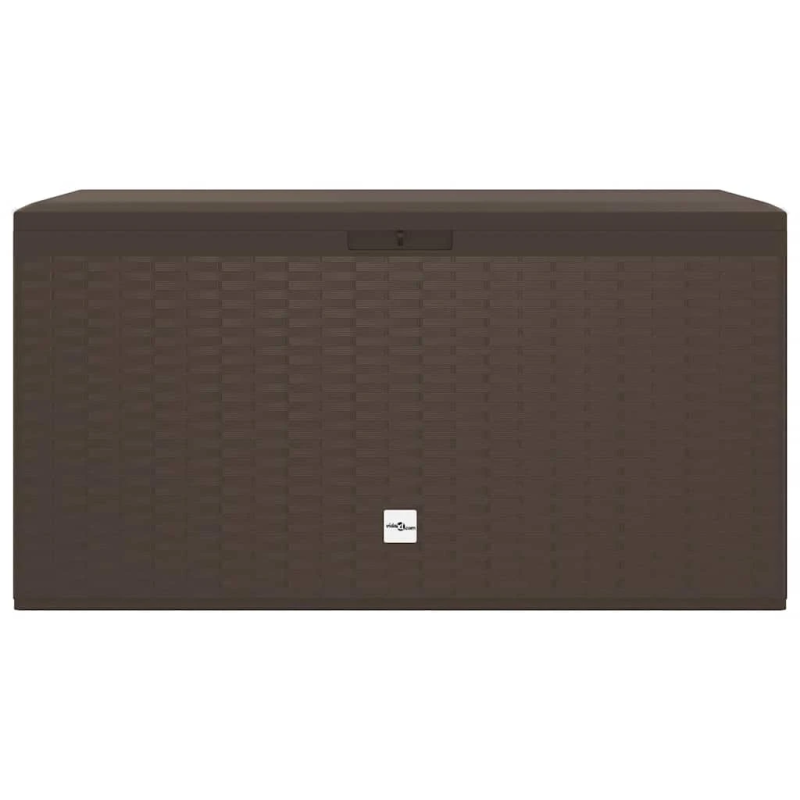 vidaXL dārza uzglabāšanas kaste, brūna, 114x47x60 cm