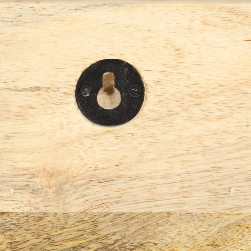 vidaXL sienas drēbju pakaramais, 60x15x20 cm, mango masīvkoks