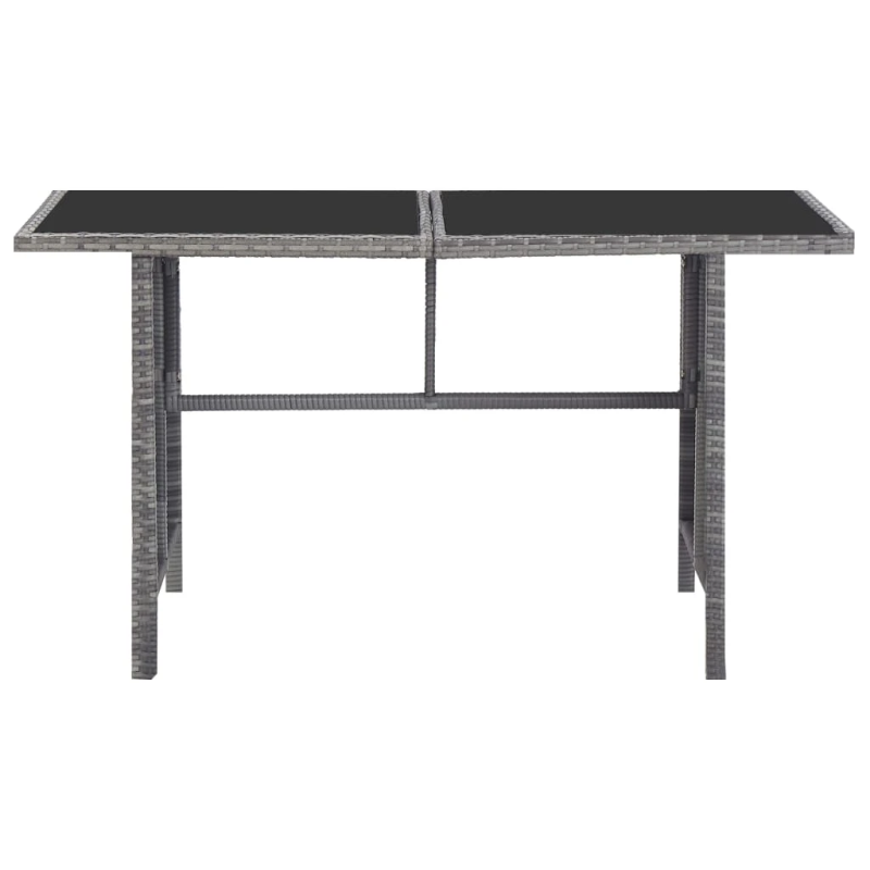 vidaXL 5-daļīgs dārza mēbeļu komplekts, matrači, PE rotangpalma