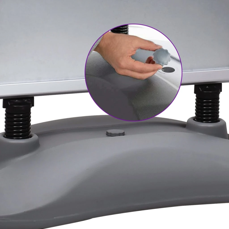 vidaXL A1 plakātu stends, pelēks, alumīnija sakausējums