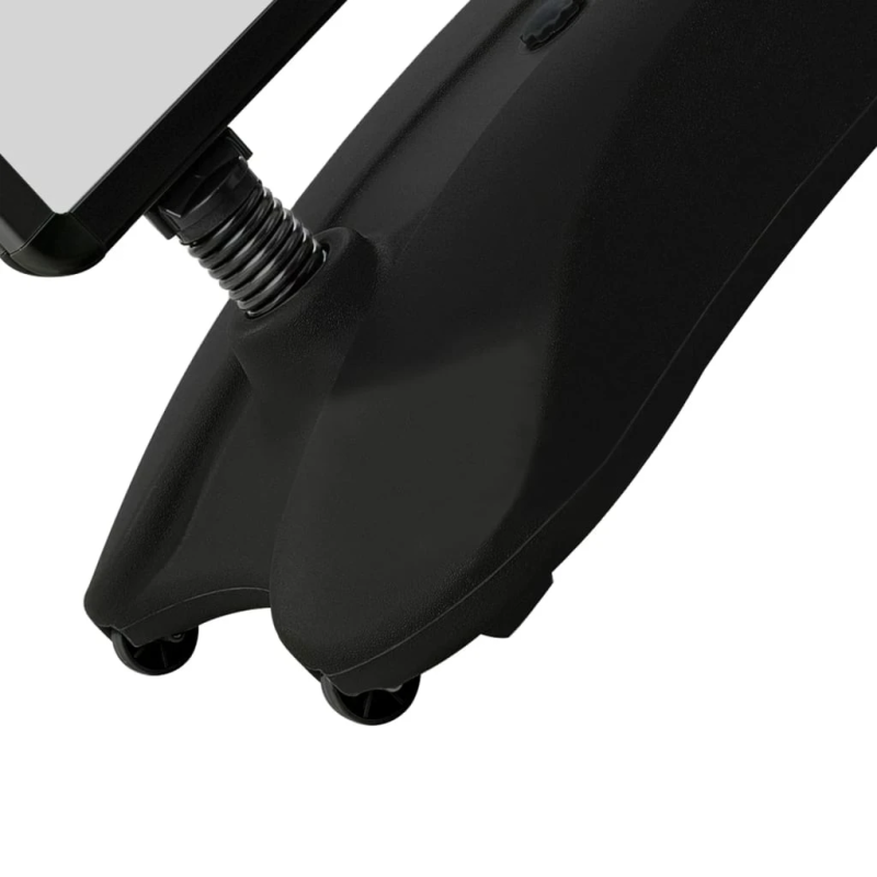 vidaXL A1 plakātu stends, melns, alumīnija sakausējums