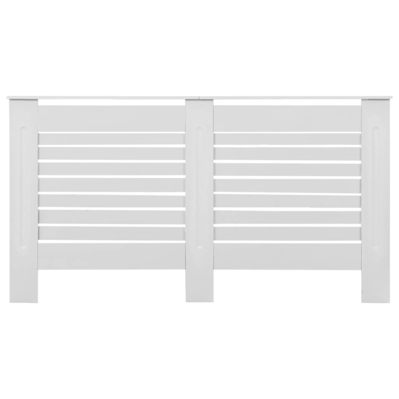 vidaXL radiatora pārsegi, 2 gab., balti, 152x19x81,5 cm, MDF