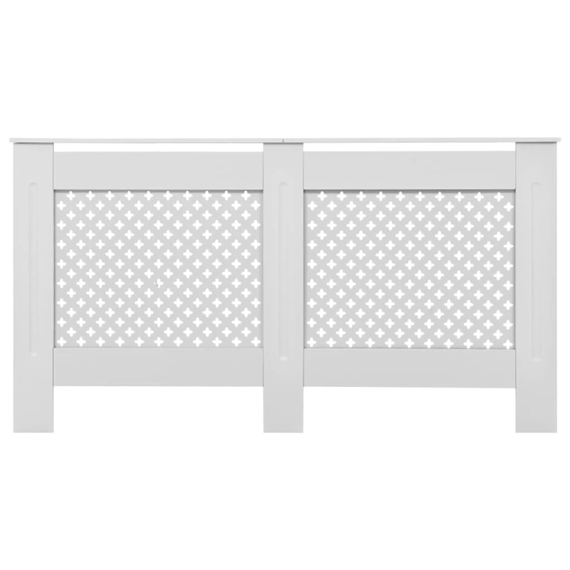 vidaXL radiatora pārsegi, 2 gab., balti, 152x19x81,5 cm, MDF