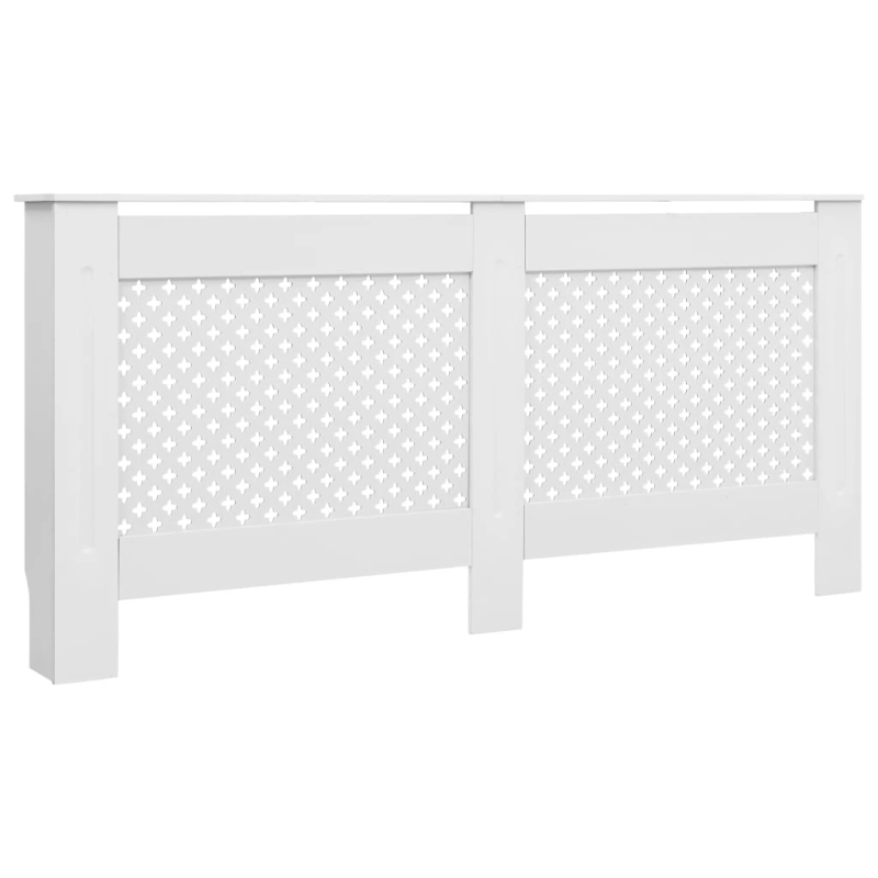 vidaXL radiatora pārsegi, 2 gab., balti, 172x19x81,5 cm, MDF