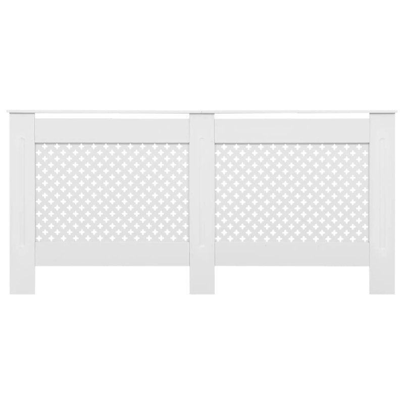 vidaXL radiatora pārsegi, 2 gab., balti, 172x19x81,5 cm, MDF