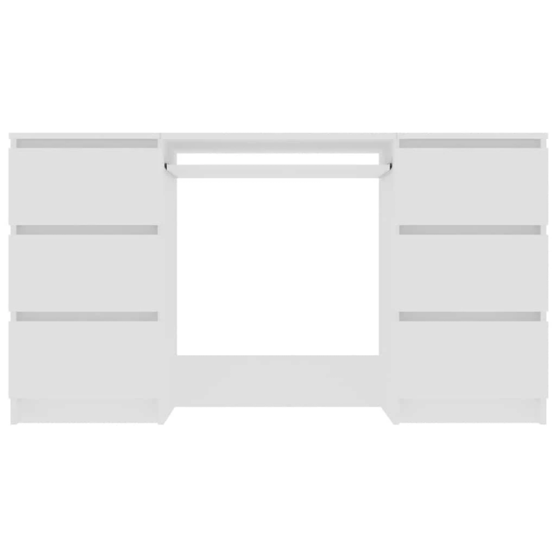 vidaXL rakstāmgalds, balts, 140x50x77 cm, inženierijas koks