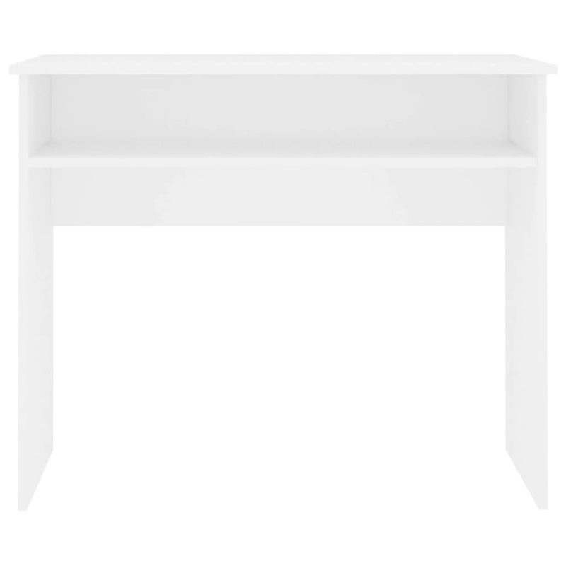 vidaXL rakstāmgalds, balts, 90x50x74 cm, inženierijas koks