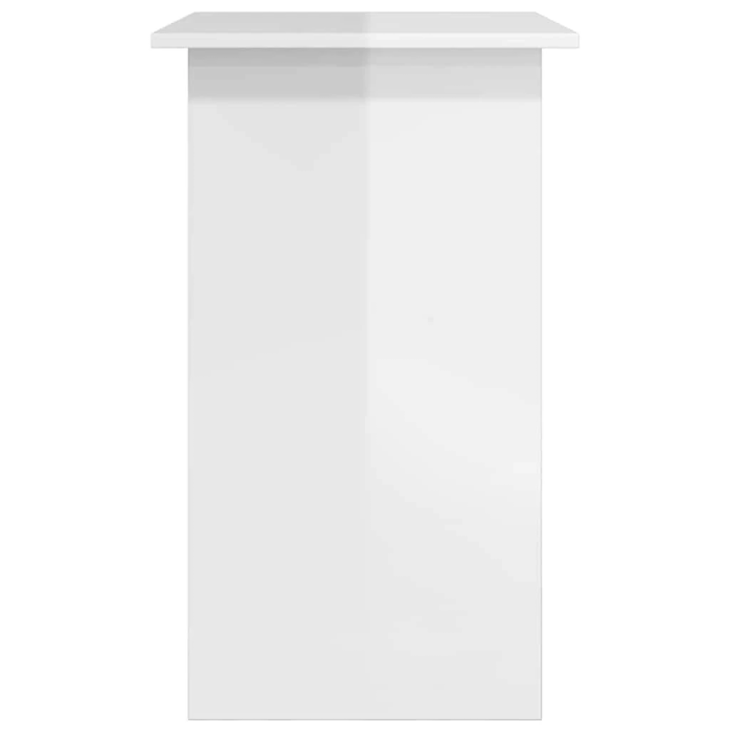 vidaXL rakstāmgalds, spīdīgi balts, 80x45x74 cm, inženierijas koks