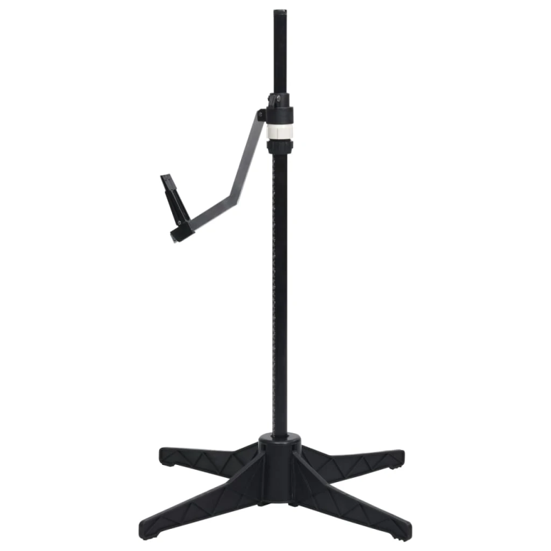 vidaXL sievietes manekens, regulējams, melns, S, 33-40