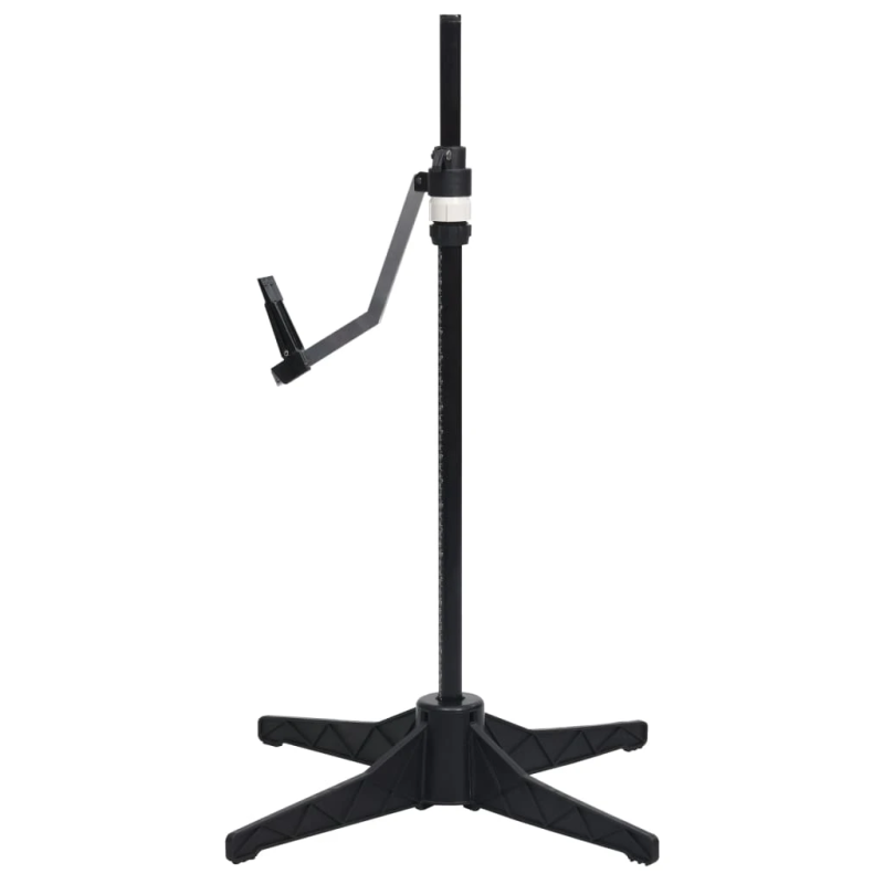 vidaXL sievietes manekens, regulējams, melns, M, 40-46