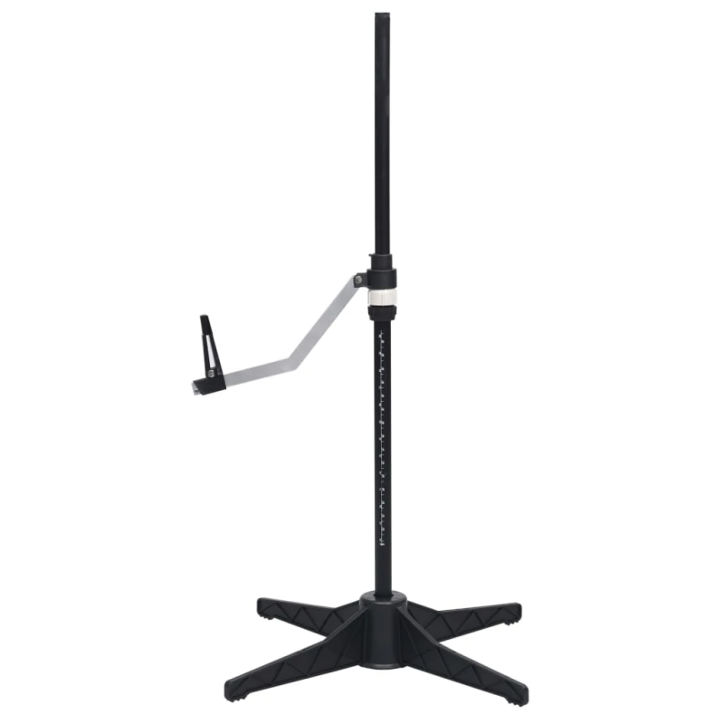 vidaXL sievietes manekens, regulējams, melns, L, 44-50