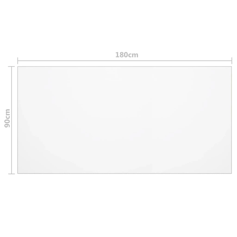 vidaXL galda aizsargsegums, matēts, 180x90 cm, 1,6 mm, PVC