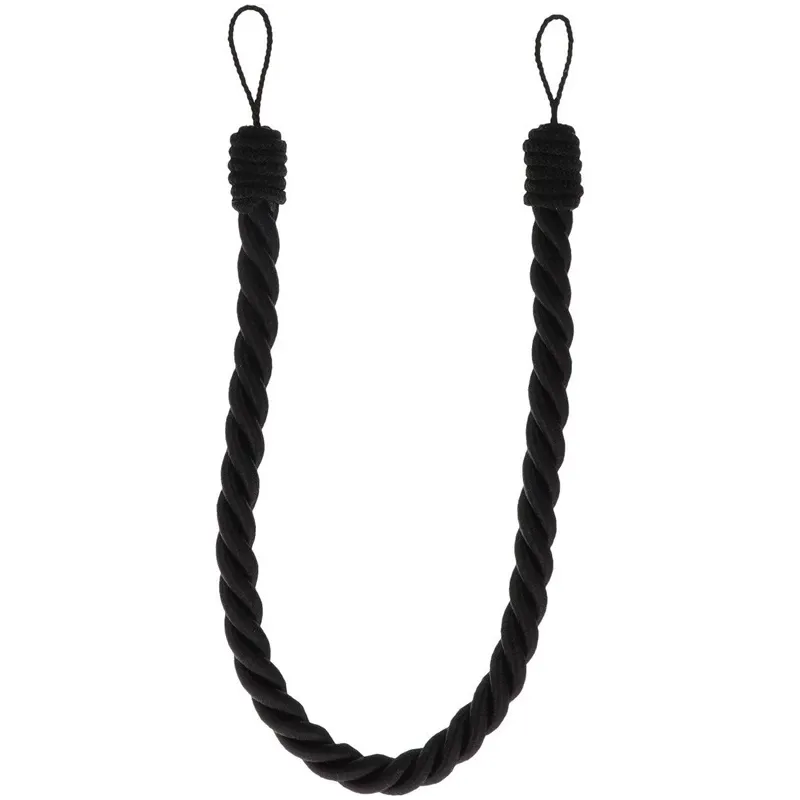 Aizkaru stiprinājuma siksna Luance COT, 1.6 cm, melna