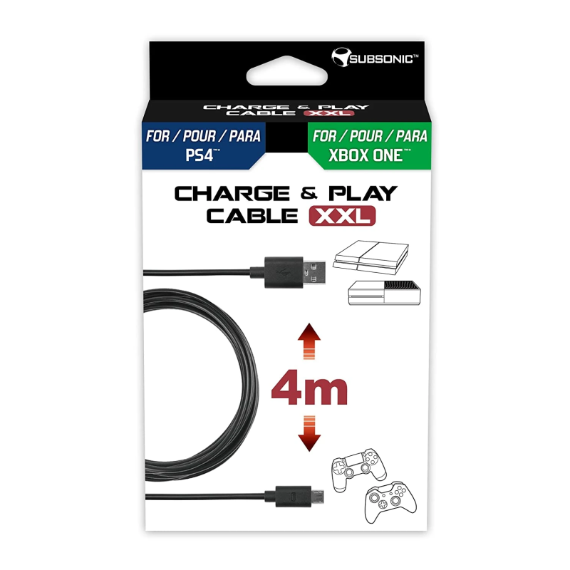 Subsonic Charge and Play Cable XXL