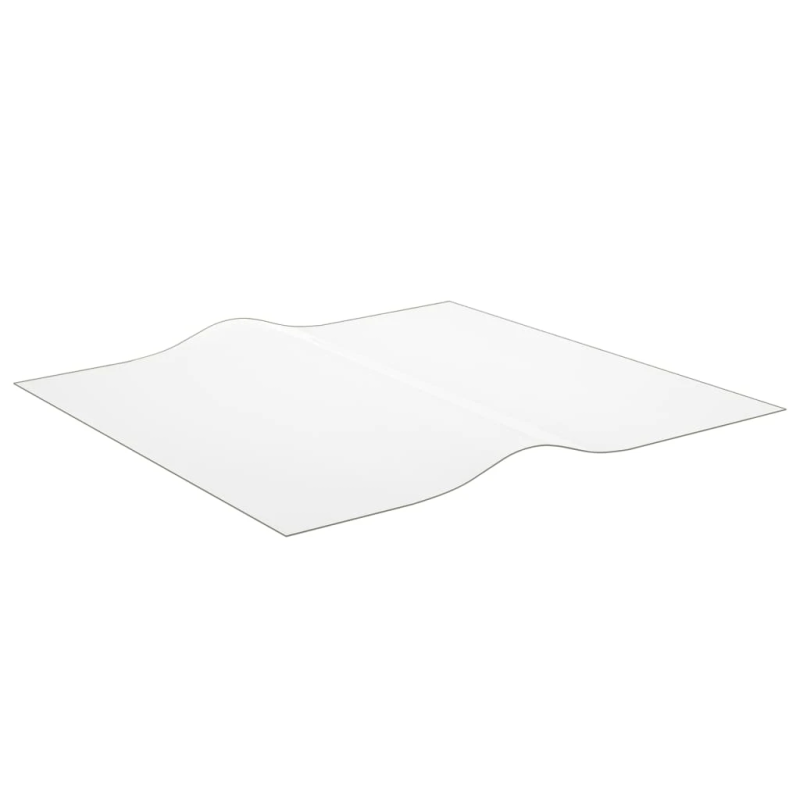 vidaXL galda aizsargsegums, caurspīdīgs, 80x80 cm, 1,6 mm, PVC