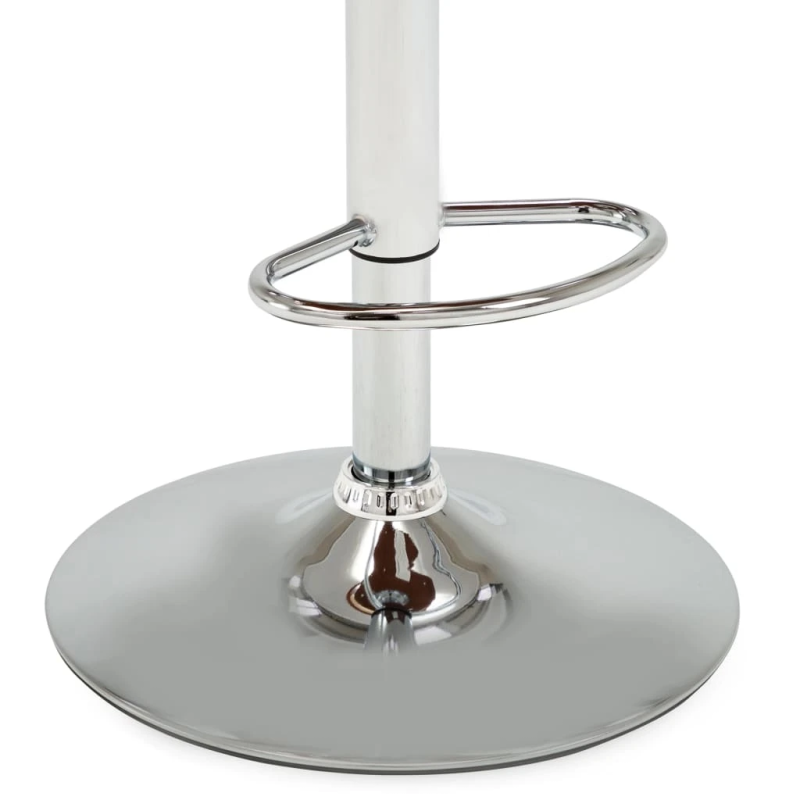 vidaXL bāra krēsli, 2 gab., izliekts koks, krēmkrāsas mākslīgā āda