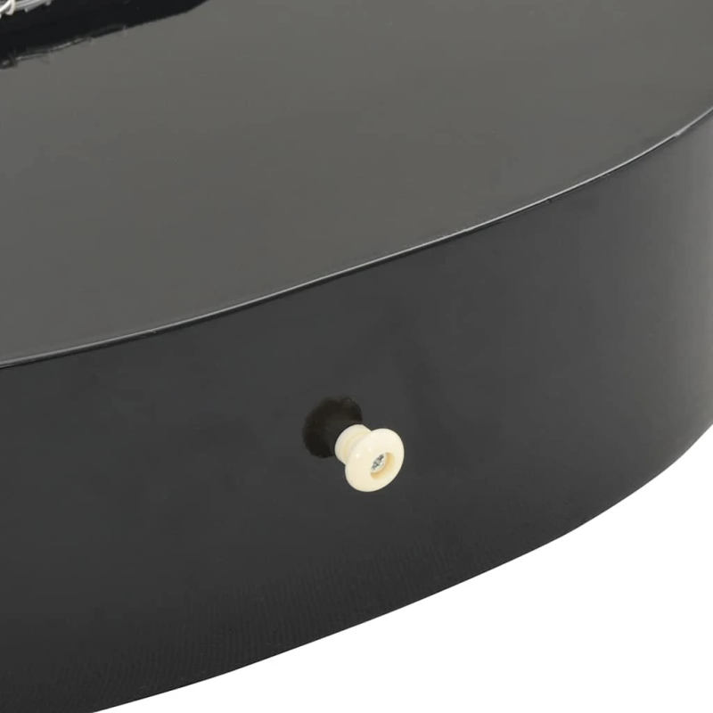 vidaXL klasiskā ģitāra iesācējiem, melna, 4-4, 39", liepa