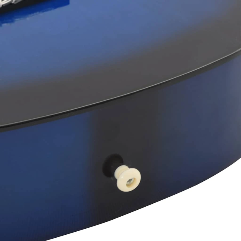 vidaXL 8-daļīga klasiskā ģitāra iesācējiem, zila, 3-4, 36"