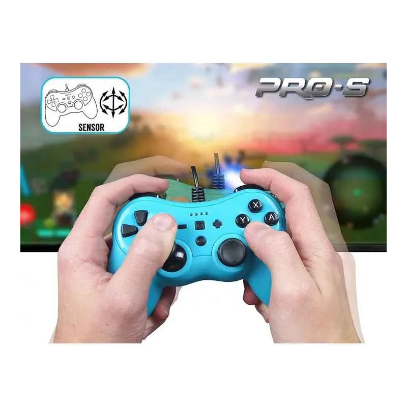 Subsonic Wired Controller Colorz Neon Blue for Switch