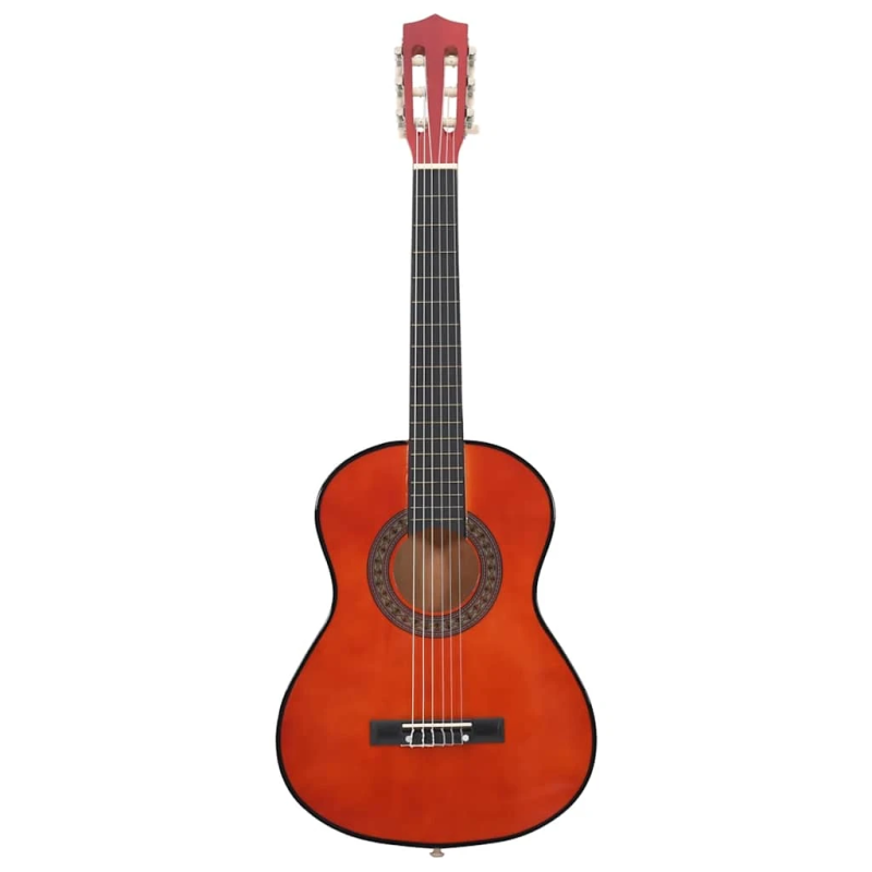 vidaXL klasiskā ģitāra iesācējiem un bērniem, 1-2, 34", liepa