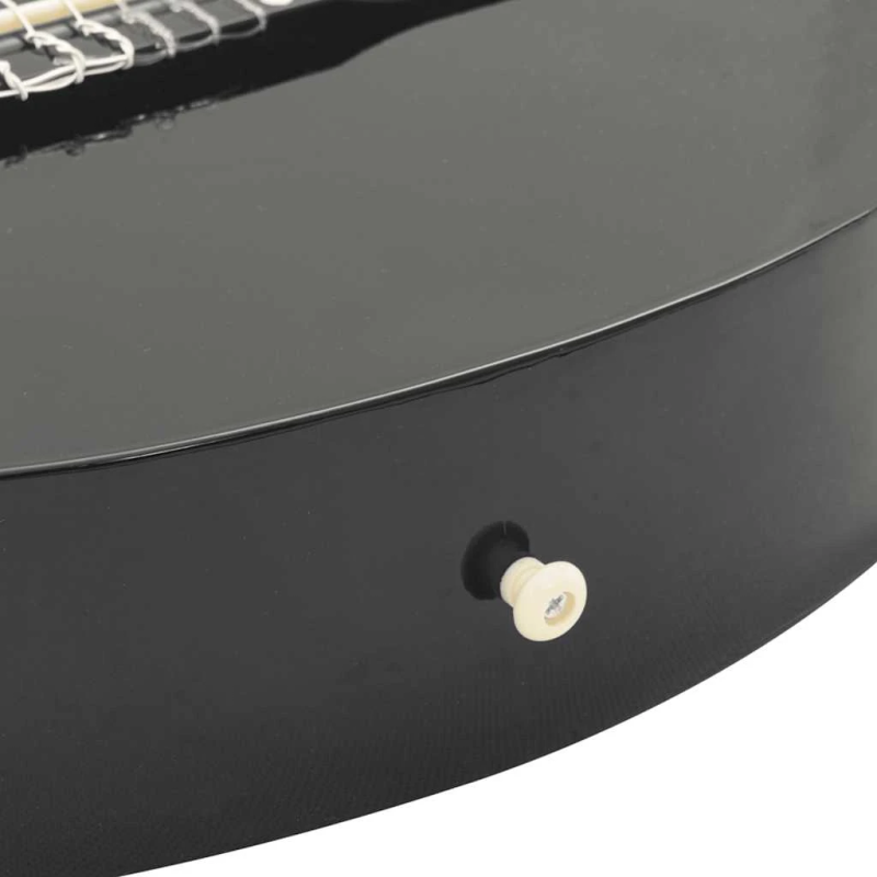 vidaXL klasiskā ģitāra, ekvalaizers, 6 stīgas, vesterna stils, melna