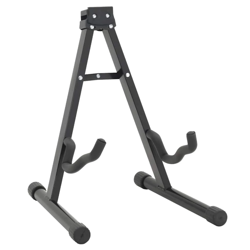 vidaXL 12-daļīgs ģitāras komplekts ar 6 stīgām un ekvalaizeru, melns