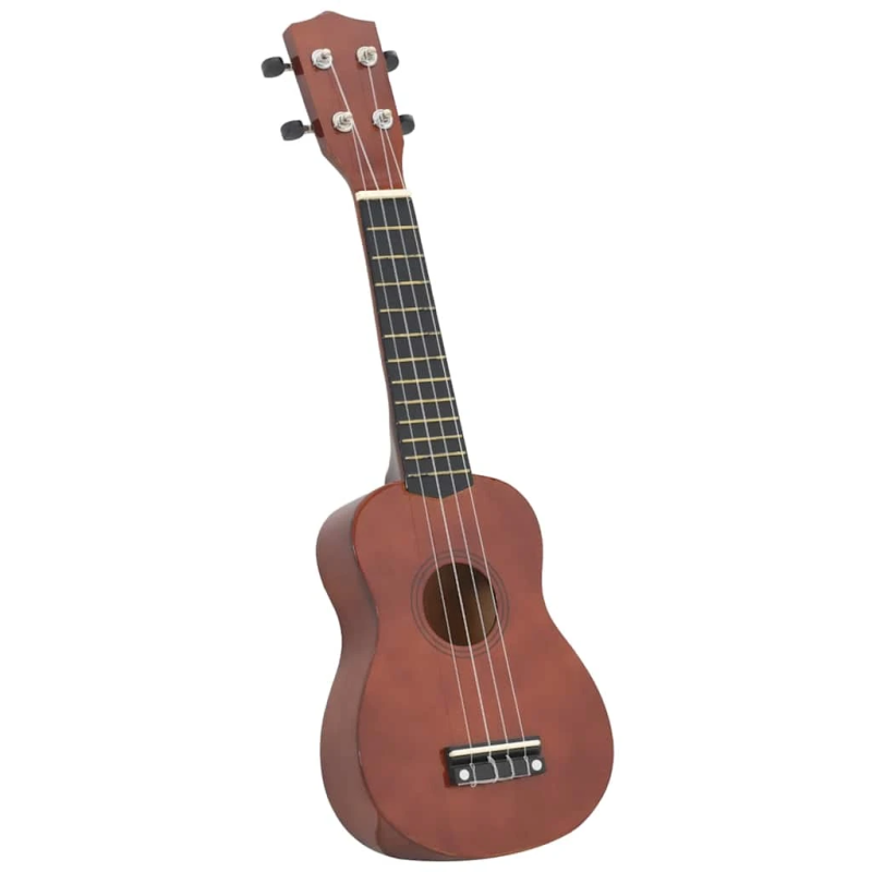 vidaXL soprāna bērnu ukulele ar somu, dabīga krāsa, 23"