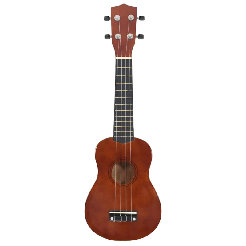 vidaXL soprāna bērnu ukulele ar somu, dabīga krāsa, 23"