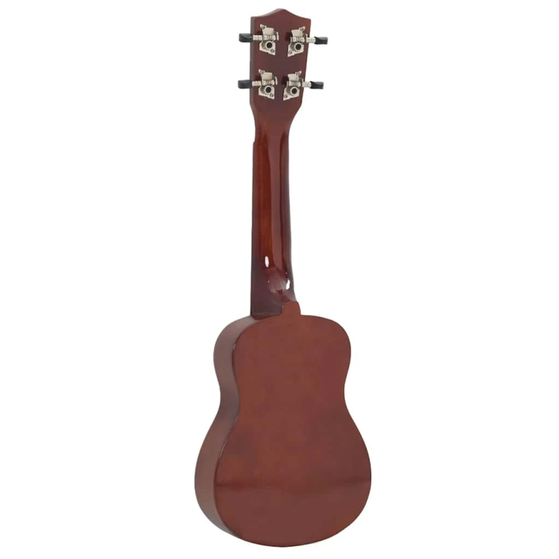 vidaXL soprāna bērnu ukulele ar somu, dabīga krāsa, 23"