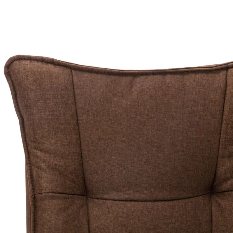 vidaXL biroja krēsls, brūns audums