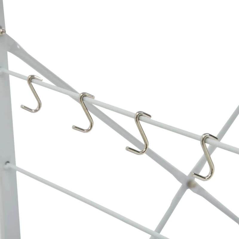 vidaXL virtuves plaukts, balts, 60x39,6x123 cm, inženierijas koks